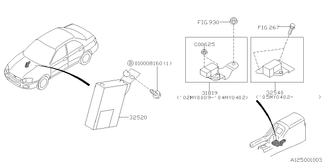 2005 Subaru Impreza Differential Control Unit Diagram