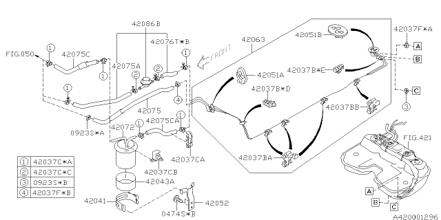 2002 Subaru Impreza WRX Fuel Piping Diagram 2