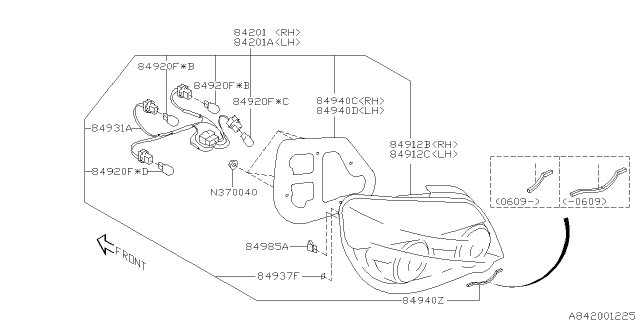 2005 Subaru Impreza Lamp - Rear Diagram 3