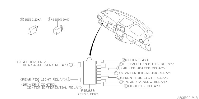 2006 Subaru Impreza Electrical Parts - Body Diagram 3