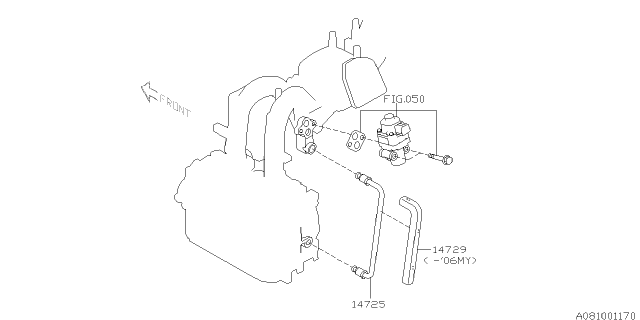 2007 Subaru Impreza Emission Control - EGR Diagram 2