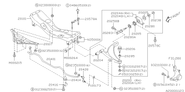 2006 Subaru Impreza Front Suspension Diagram 2