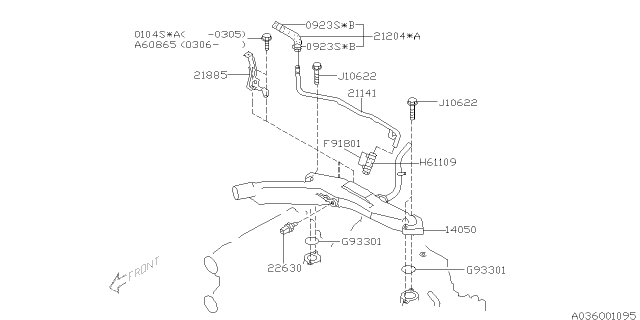 2003 Subaru Impreza Water Pipe Diagram 2