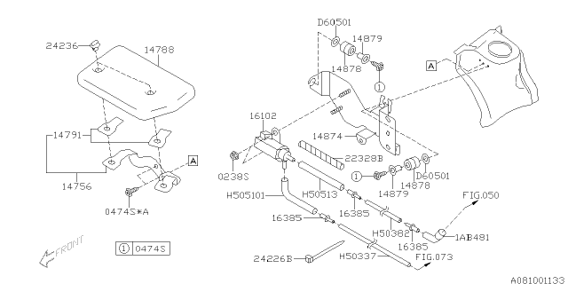 2003 Subaru Impreza GROMMET Anti After BURNIN Diagram for 14878AA010