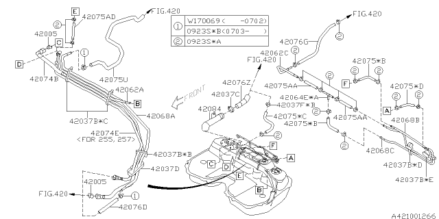 2005 Subaru Impreza Fuel Tank Diagram 5