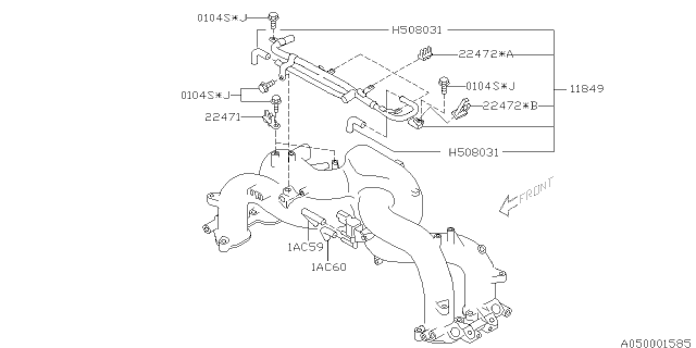 2006 Subaru Impreza Intake Manifold Diagram 16