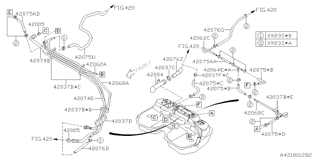 2007 Subaru Impreza WRX Fuel Tank Diagram 3