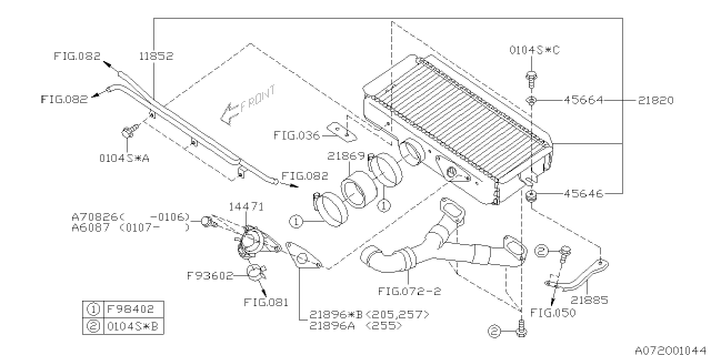 2006 Subaru Impreza WRX Inter Cooler Diagram 2