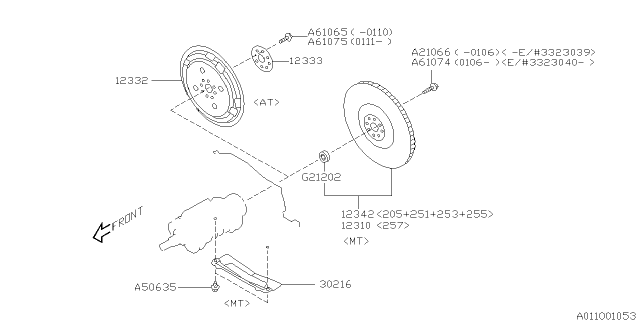 2004 Subaru Impreza WRX Flywheel Diagram