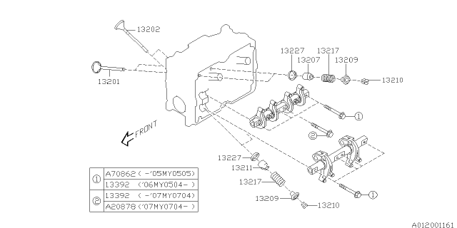 2002 Subaru Impreza Valve Mechanism Diagram 3