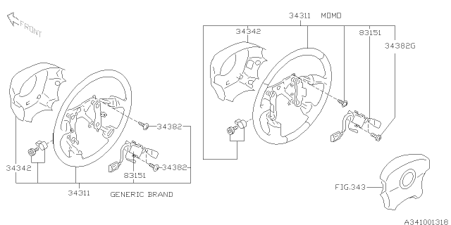 2004 Subaru Impreza Steering Column Diagram 4