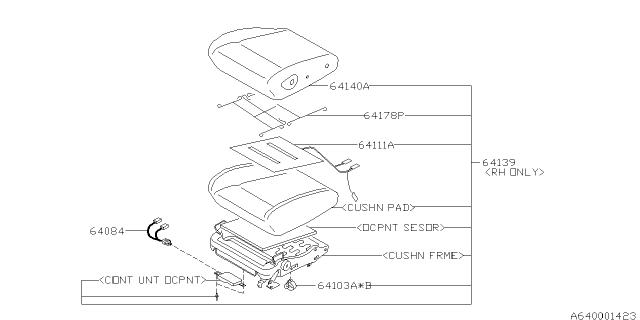 2006 Subaru Impreza Front Seat Diagram 3