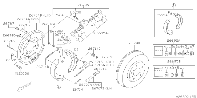 2003 Subaru Impreza WRX Rear Brake Diagram 2