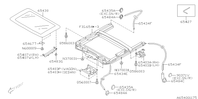 2007 Subaru Impreza Sun Roof Diagram 3