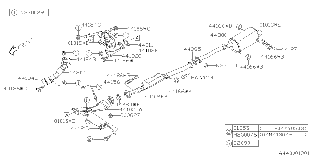 2003 Subaru Impreza Exhaust Diagram 3