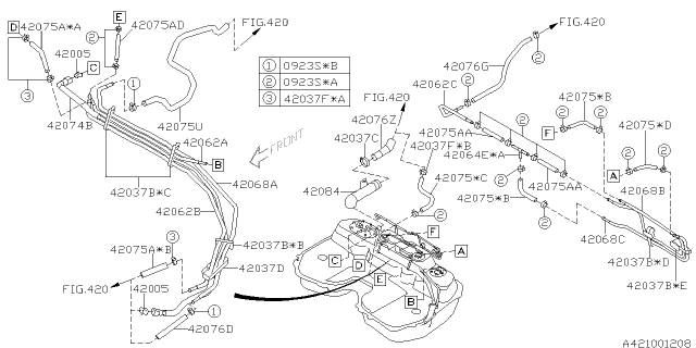 2005 Subaru Impreza STI Fuel Tank Diagram 2