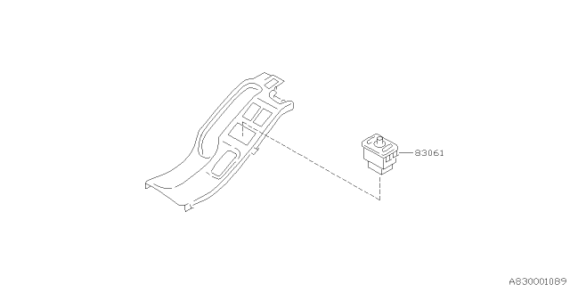 1999 Subaru Impreza Switch - Instrument Panel Diagram 2