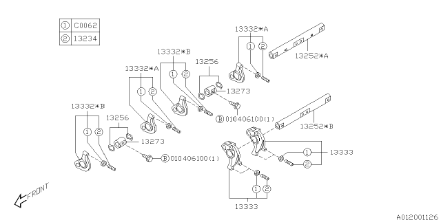 2000 Subaru Impreza Valve Mechanism Diagram 2