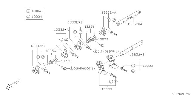 2001 Subaru Impreza Valve Mechanism Diagram 2