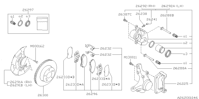 1997 Subaru Impreza Front Brake Diagram 3