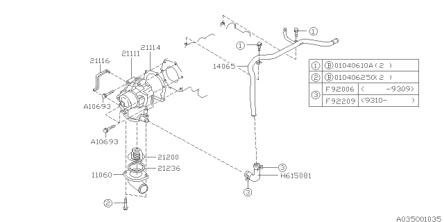 1999 Subaru Impreza Water Pump Diagram 1