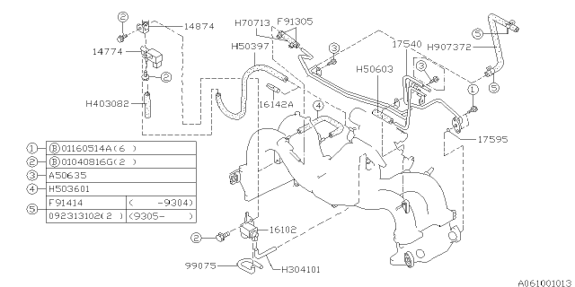 1993 Subaru Impreza Fuel Pipe Diagram 2