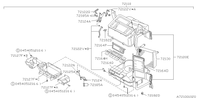 1993 Subaru Impreza Heater Unit Diagram