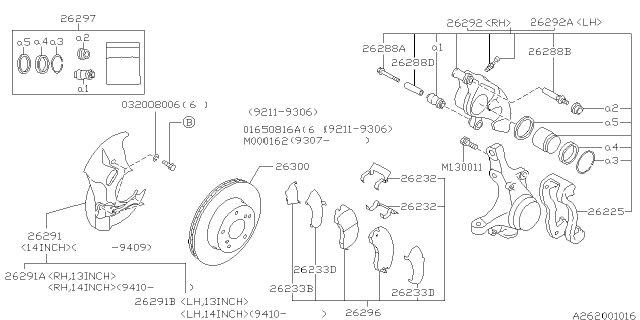 Support Diagram for 26226AA001