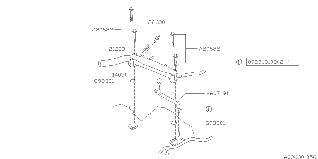 1997 Subaru Impreza Water Pipe Diagram 2