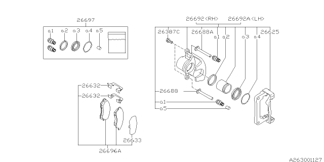 2000 Subaru Impreza Rear Brake Diagram 2