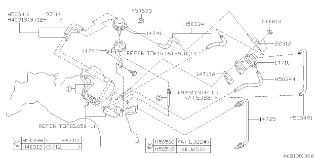 1996 Subaru Impreza Emission Control - EGR Diagram 3