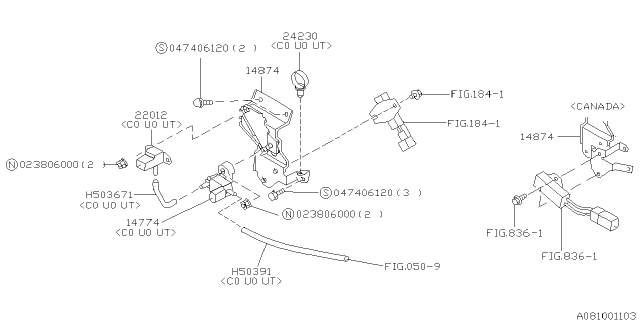 1999 Subaru Impreza Emission Control - EGR Diagram 3