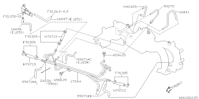 1999 Subaru Impreza Fuel Pipe Diagram 1