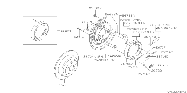 1999 Subaru Impreza Rear Brake Diagram 4