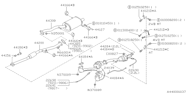 2001 Subaru Impreza Exhaust Diagram 1