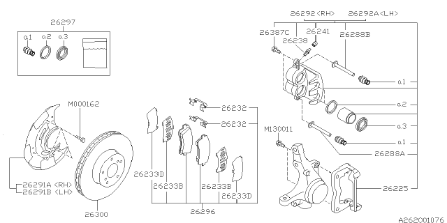 2000 Subaru Impreza Front Brake Diagram 3