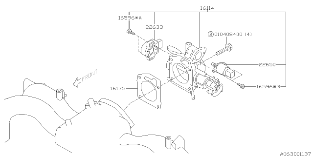 2000 Subaru Impreza Throttle Chamber Diagram 3