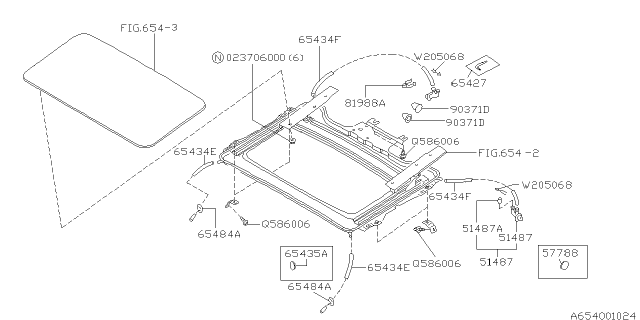 1997 Subaru Impreza Sun Roof Diagram 2