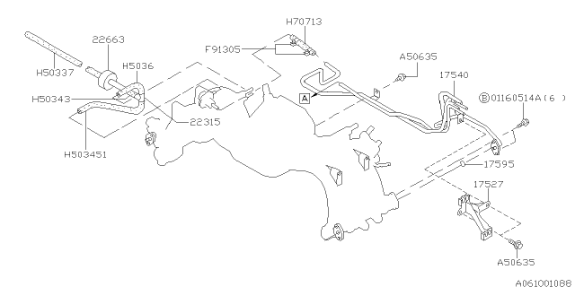 1998 Subaru Impreza Fuel Pipe Diagram 8