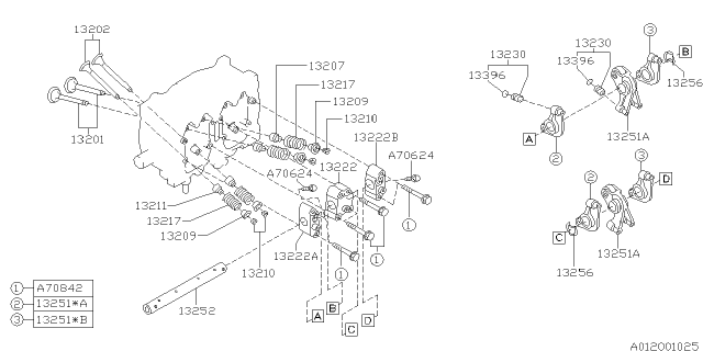 1995 Subaru Impreza Valve Mechanism Diagram