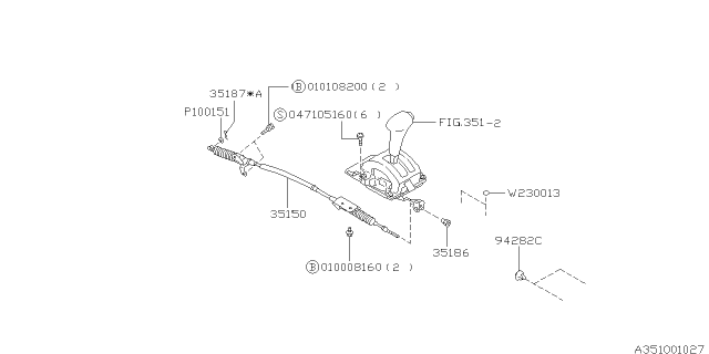 1995 Subaru Impreza Selector System Diagram 2