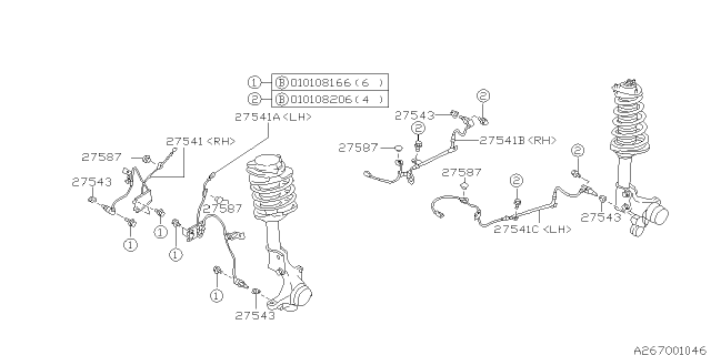 1996 Subaru Impreza Antilock Brake System Diagram 4