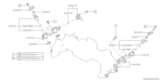 1998 Subaru Impreza Fuel Injector Diagram 3