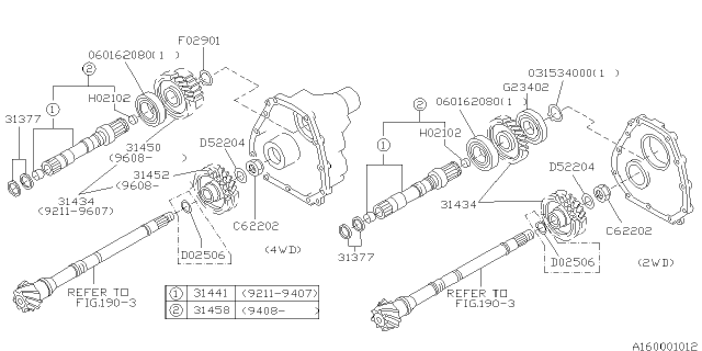 1999 Subaru Impreza Reduction Gear Diagram 1