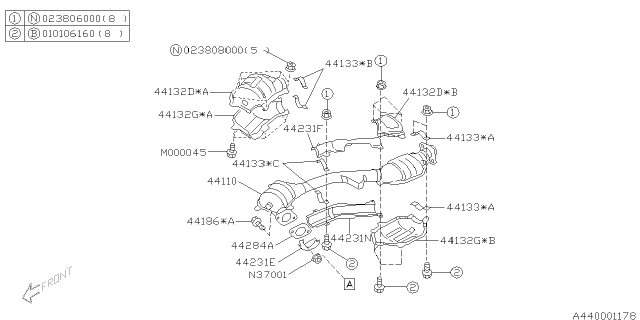 1999 Subaru Impreza Exhaust Diagram 5