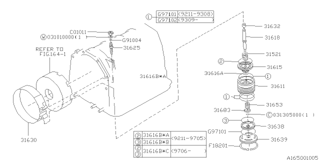 1999 Subaru Impreza Band Brake Diagram 1