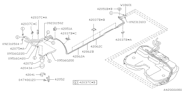 1996 Subaru Impreza Fuel Piping Diagram 7