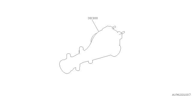 1995 Subaru Impreza Differential Carrier Assembly Diagram for 38300AA060