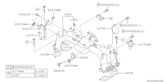 1998 Subaru Impreza Intake Manifold Diagram 5