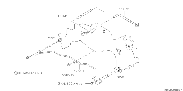 1999 Subaru Impreza Fuel Pipe Diagram 4